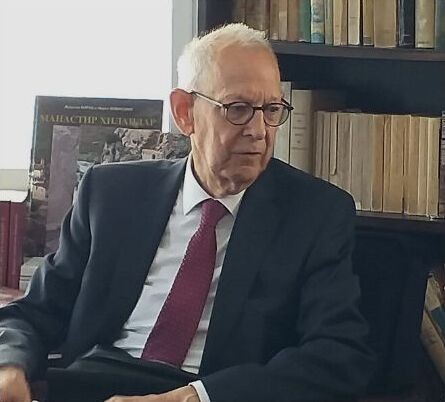 Prof. dr Günter Prinzing, foreign member of SASA, was a guest of the Institute