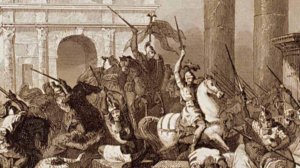 Ilustracija pada Zapadnog Rimskog carstva